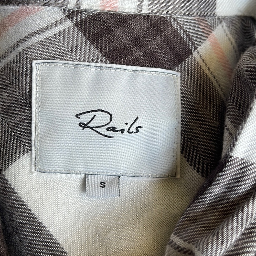 Rails Plaid Button Up Small S Euc - image 5